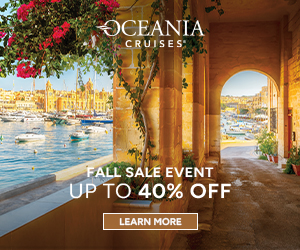 Oceania Cruises Fall Savings - up to 40% off - Special cruise offer